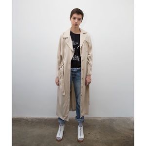 SHAINA MOTE TAN SMITHSON TRENCH COAT